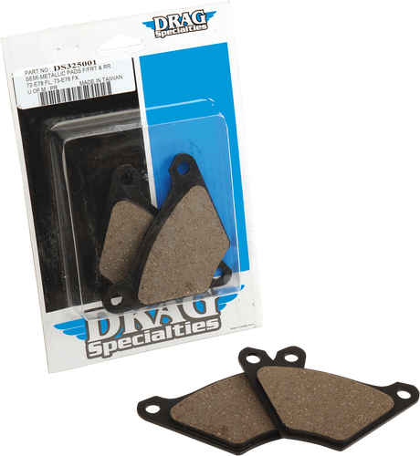 Drag Specialties Semi Metallic Brake Pads 16-0902SCPBC251 for Harley Davidson Touring Models