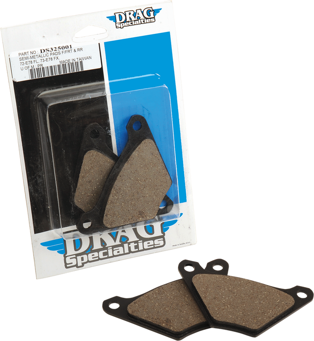 Drag Specialties Semi Metallic Brake Pads 16-0902SCPBC251 for Harley Davidson Touring Models