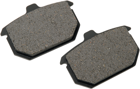 DRAG SPECIALTIES Organic Brake Pads for Harley-Davidson - Part #16-0910SCP, Compatible with Harley Models from the 1970s to Present