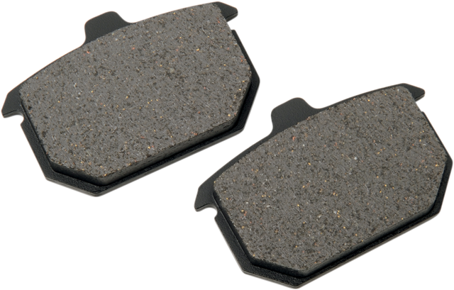 DRAG SPECIALTIES Organic Brake Pads for Harley-Davidson - Part #16-0910SCP, Compatible with Harley Models from the 1970s to Present