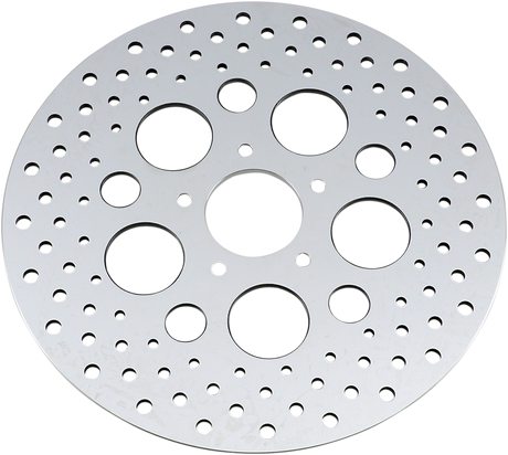 Drag Specialties 060185ASP-BC648 Front 11.5-Inch Drilled Brake Rotor for Harley-Davidson
