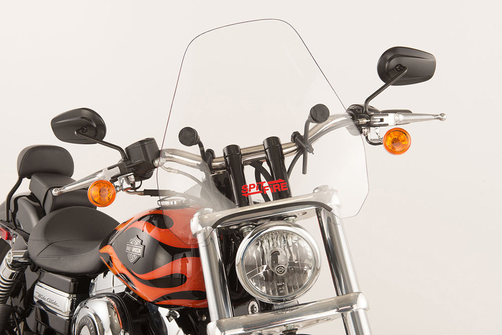 Slipstreamer S-06-C Spitfire Windshield for 7/8" & 1" Round and Rectangular Headlights