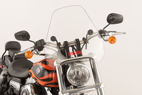 Slipstreamer S-06-C Spitfire Windshield for 7/8" & 1" Round and Rectangular Headlights