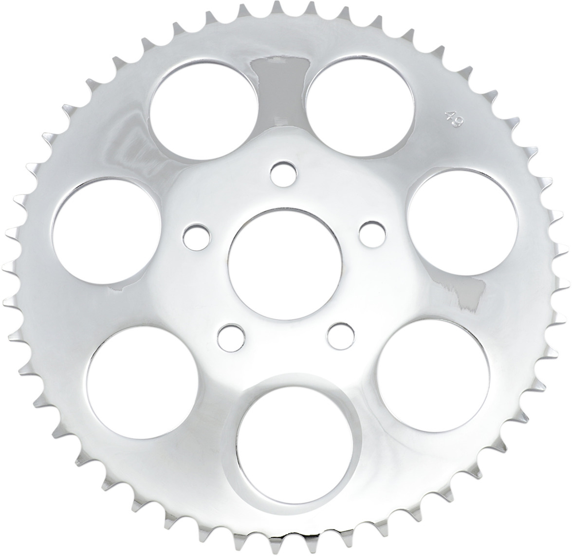 DRAG SPECIALTIES 17512P Rear Sprocket - 49 Tooth Chrome for Harley-Davidson Motorcycles