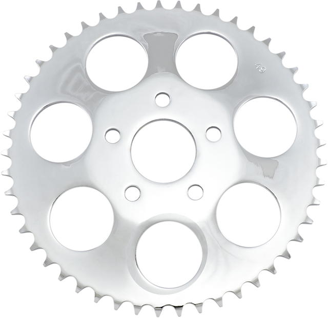 DRAG SPECIALTIES 17512P Rear Sprocket - 49 Tooth Chrome for Harley-Davidson Motorcycles