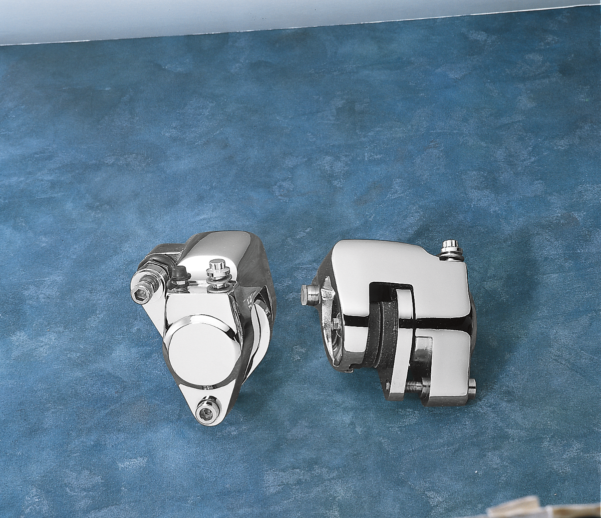DRAG SPECIALTIES Chrome Dual Front Caliper Kit 148120-BX-LB2 for Harley-Davidson Motorcycles