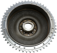 DRAG SPECIALTIES Chrome Rear Brake Drum with Sprocket for Harley-Davidson 1963-1966 - Part 06-0129-BX-LB2