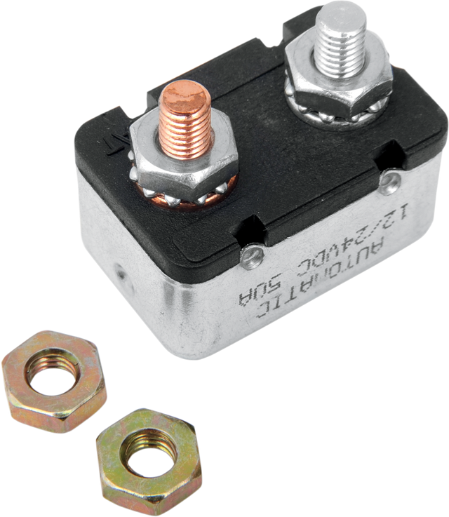 DRAG SPECIALTIES 50A Circuit Breaker MC-DRAG018 for Harley Davidson Motorcycles
