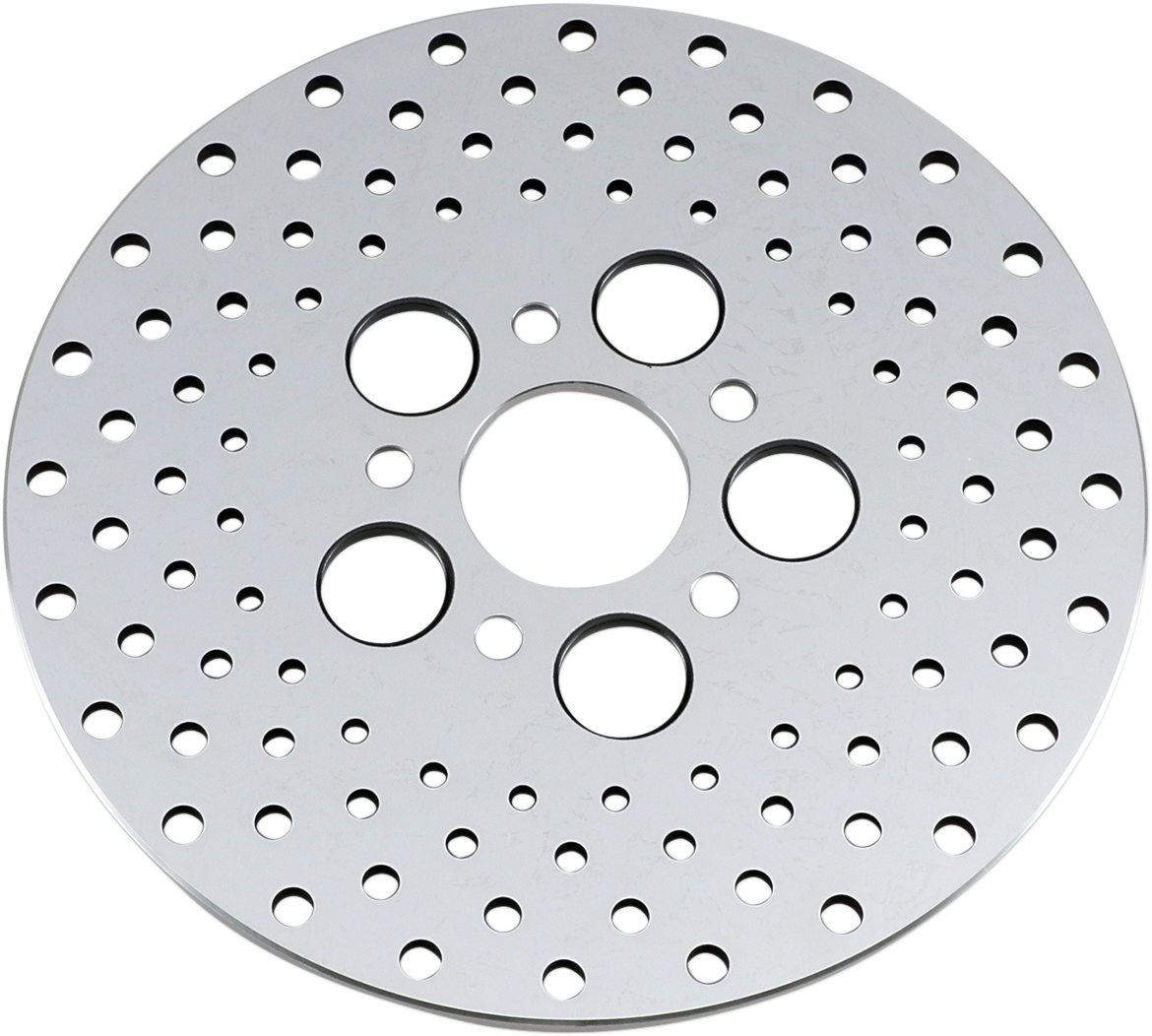 DRAG SPECIALTIES Polished Stainless Steel Brake Rotor - 10 Inch, Part Number 060173ASP-BC647, Fits Harley-Davidson Touring and Softail Models