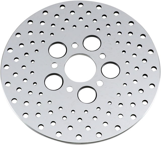 DRAG SPECIALTIES Polished Stainless Steel Brake Rotor - 10 Inch, Part Number 060173ASP-BC647, Fits Harley-Davidson Touring and Softail Models