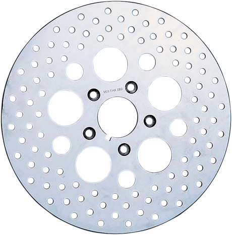 DRAG SPECIALTIES Polished Stainless Steel Brake Rotor - 10 Inch, Part Number 060175ASP-BC647 for Harley Davidson Touring Models