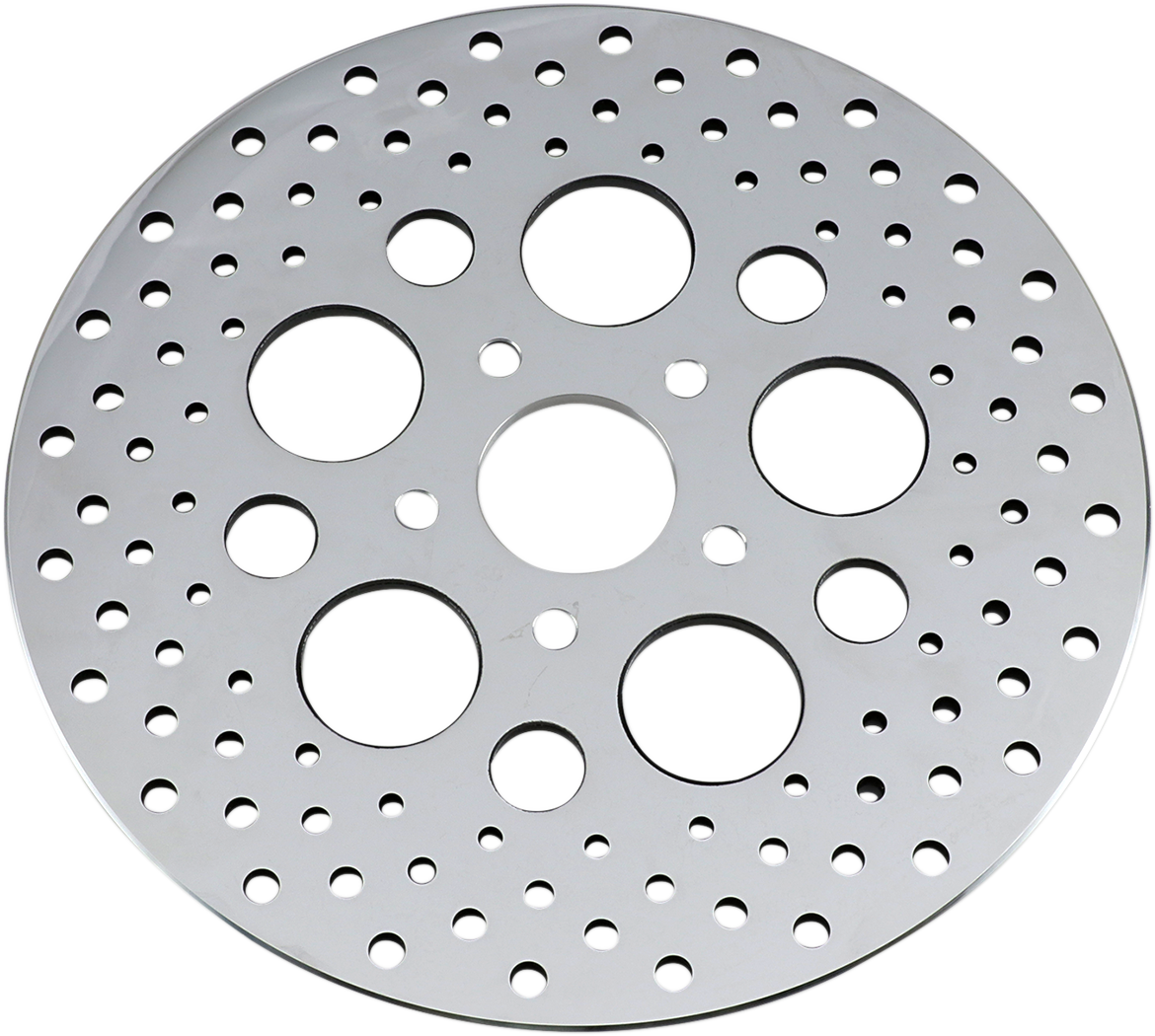 Drag Specialties 060181ASP-BC648 Rear 11.5-Inch Drilled Brake Rotor for Harley-Davidson