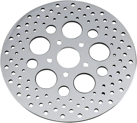 Drag Specialties 060181ASP-BC648 Rear 11.5-Inch Drilled Brake Rotor for Harley-Davidson