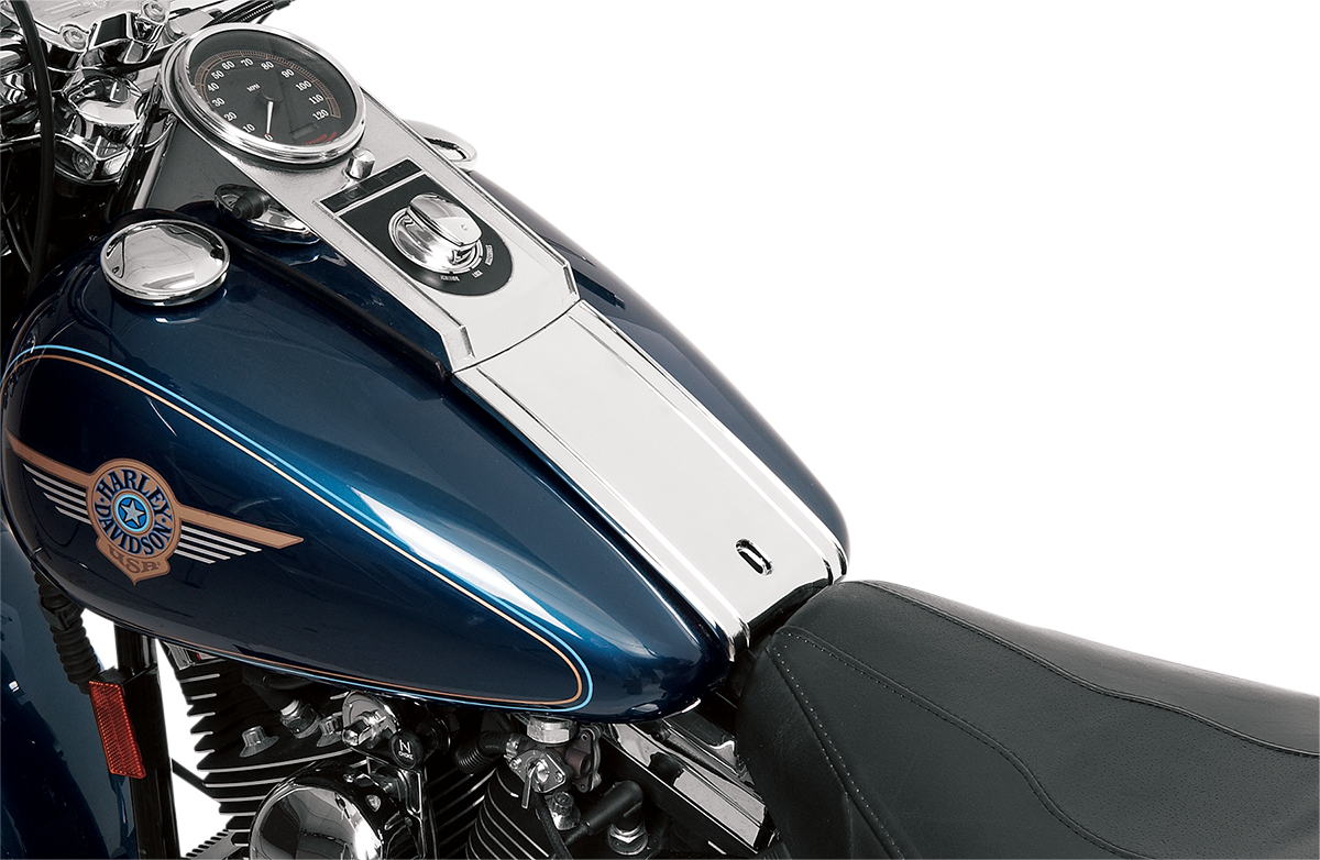 DRAG SPECIALTIES Chrome Dash Panel for Harley-Davidson Fat Bob Models - Part 15-0323NU-BC