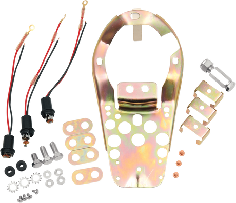 DRAG SPECIALTIES Three-Light Dash Base Plate 70356 for Harley-Davidson Vintage Fat Bob Tanks