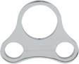 DRAG SPECIALTIES 1.25-inch T-Bar Single Gauge Mount for Harley Davidson Motorcycles - Chrome Finish - Fits Most 1-1/4-inch T-Bars with 3.5-inch On-Center Pullback Risers - Part Number 373866