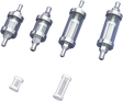 DRAG SPECIALTIES Clear Fuel Filter with Chrome Ends – 5/16 Inch for Harley-Davidson Motorcycles Part 03-0050A-BC145