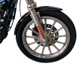 DRAG SPECIALTIES XLX-Style Front Fender with Chrome Side Braces – Steel for Harley Davidson Models with 19-Inch Wheels