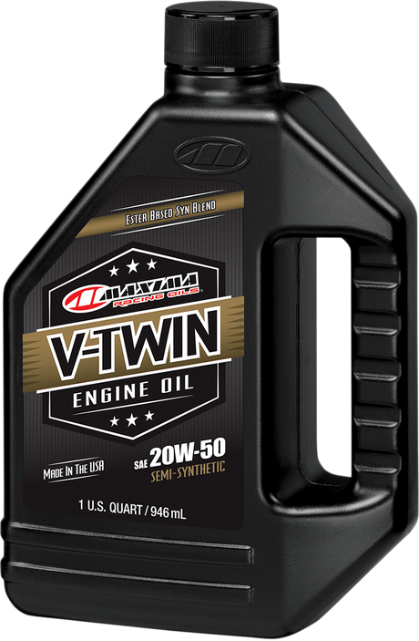 MAXIMA RACING OIL V-Twin Semi-Synthetic Engine Oil - 20W-50 - 1L 30-14901