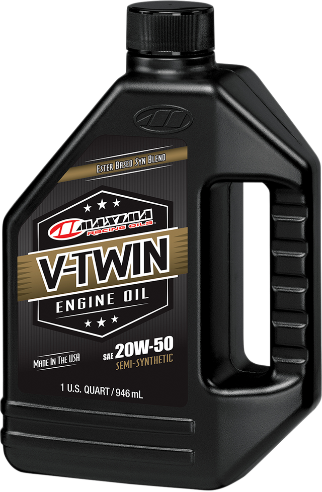 MAXIMA RACING OIL V-Twin Semi-Synthetic Engine Oil - 20W-50 - 1L 30-14901