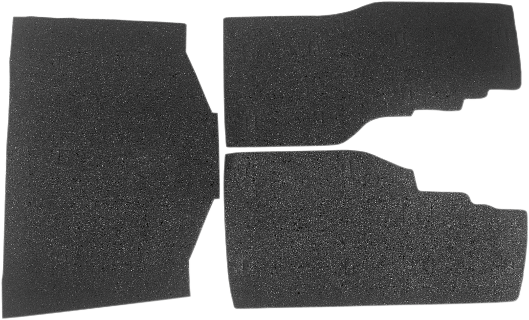 Drag Specialties Black Saddlebag and Tourbox Floor Mats for Honda Gold Wing '88-'00 (Part DS710115)