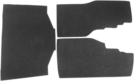 Drag Specialties Black Saddlebag and Tourbox Floor Mats for Honda Gold Wing '88-'00 (Part DS710115)