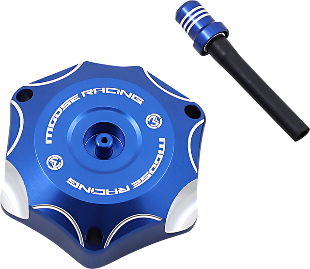 MOOSE OFFROAD Aluminum Gas Cap - Blue - Yamaha T03-4131L
