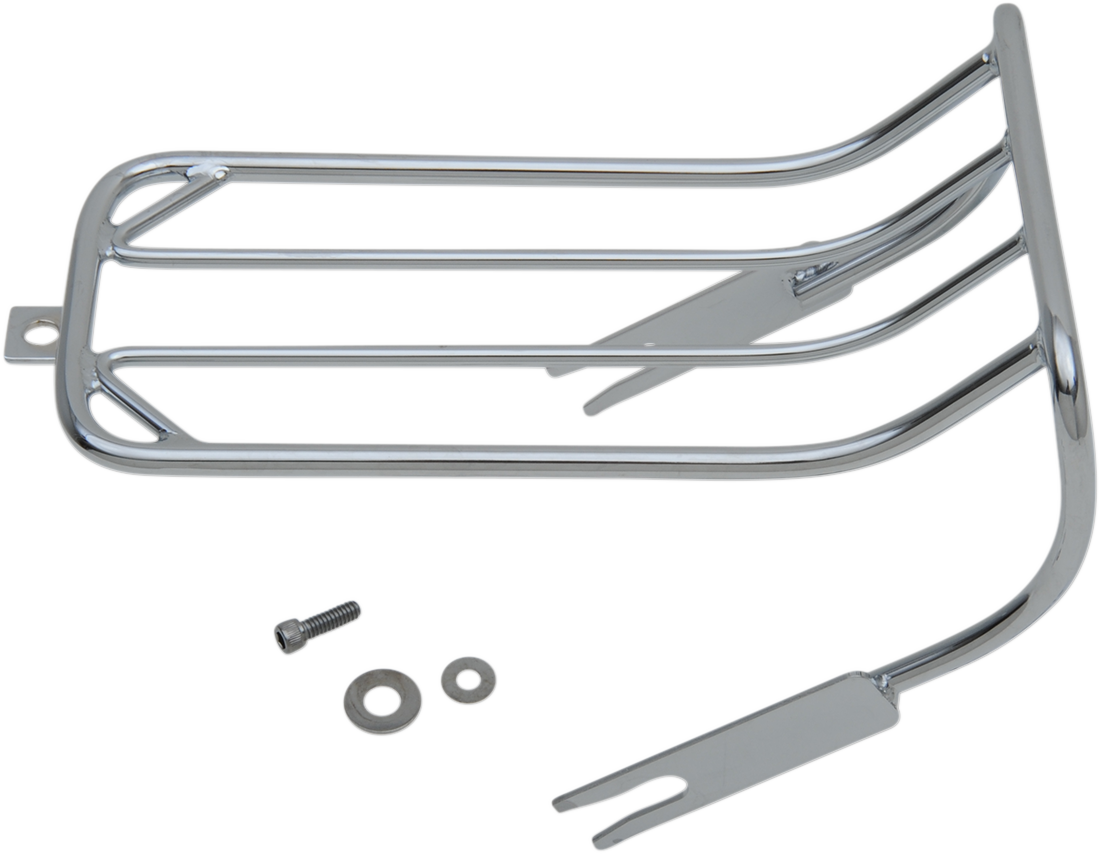 DRAG SPECIALTIES Luggage Rack for Harley FXST/FXWG with Chrome Finish - Part 77-0037-BX-LB2