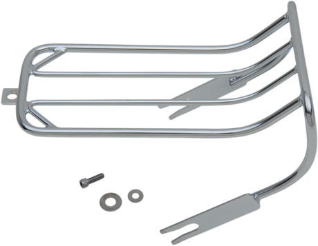 DRAG SPECIALTIES Luggage Rack for Harley FXST/FXWG with Chrome Finish - Part 77-0037-BX-LB2