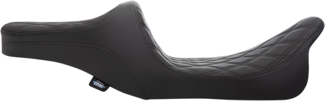 Drag Specialties Seats Predator III 2-Up Seat - Double Diamond Black Thread for Harley-Davidson FL 1999-2007