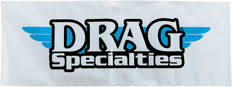 Drag Specialties 2.5' x 8' Banner - Dual-Color Plastic Exterior with Eyelets