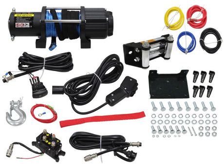 WINCH 5,000 LBS WIRE TYPE, SYNTHETIC ROPE