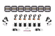 Diode Dynamics SS5 Sport Universal CrossLink 7-Pod Lightbar - White Combo
