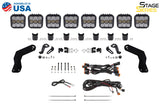 Diode Dynamics 17-24 Can-Am Maverick X3 SS5 Pro CrossLink Roof Lightbar Kit - Yellow Combo