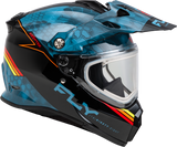 Fly Racing Trekker CW Conceal Helmet with Electric Shield - Slate, Black & Red, Extra Small for ATV, Motocross, Off-Road Vehicles