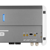 DS18 NXL-M2 2-Channel Class-D Amplifier – 250 Watts RMS at 4 Ohms, Waterproof IP55 Fit for Powersports Vehicles