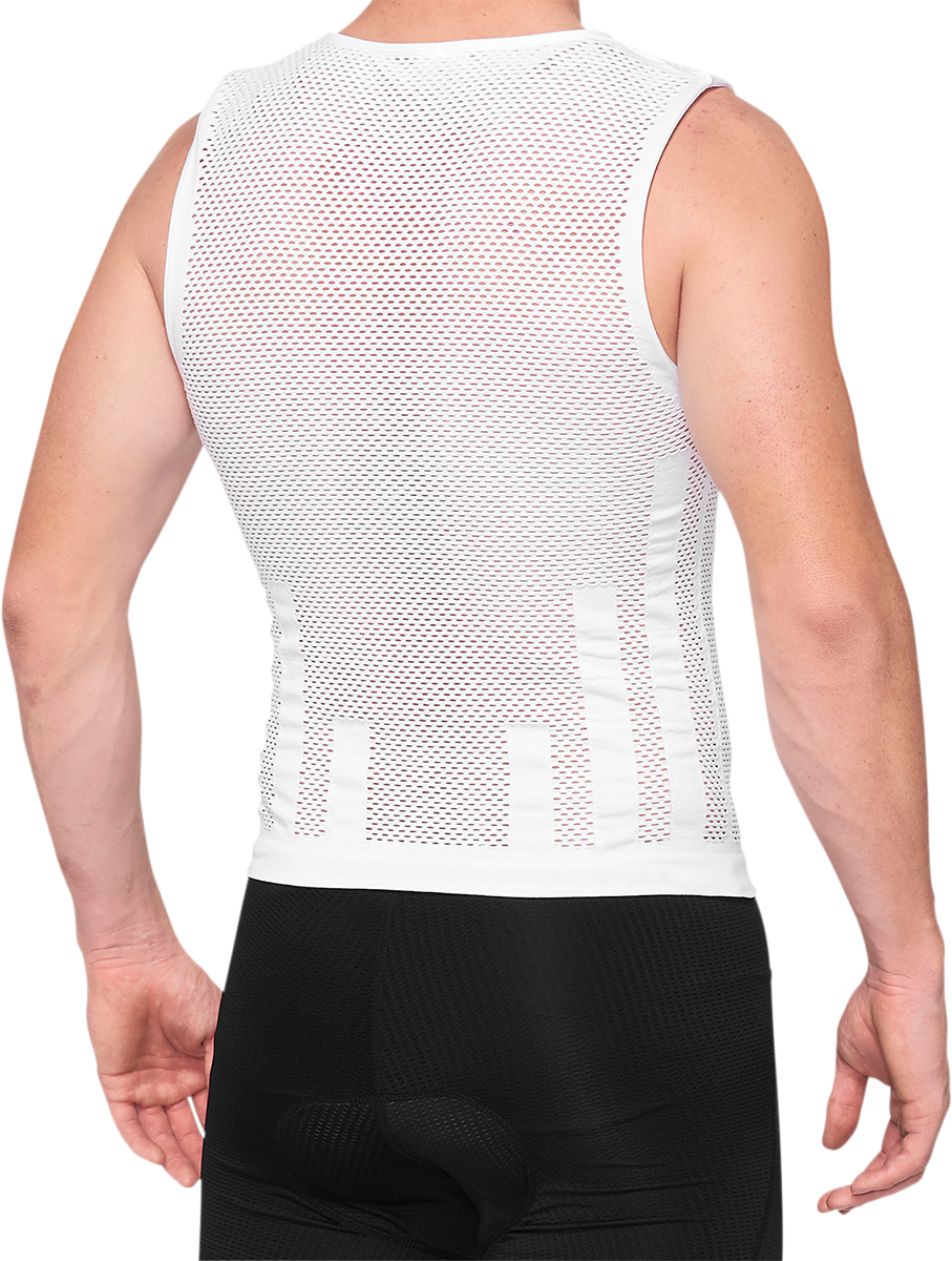 100% Zephyr Cooling Tank for Men - White, Size Small/Medium - Part No. 35502-000-17