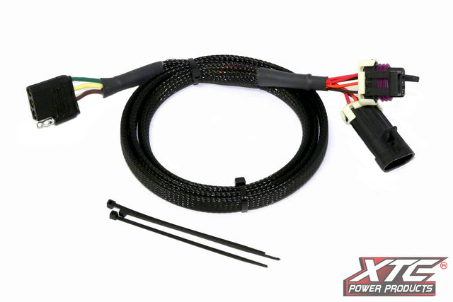 XTC Power Products UNI-3PIN-TRAOUT 3 to 4 Pin Trailer Adapter for Ford, Chevrolet, Dodge, and Toyota Vehicles