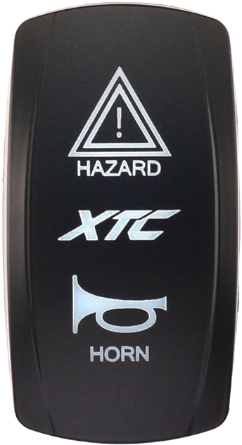 XTC Power Products SW00-00132037 Dash Switch Rocker Face with Hazard and Horn Functions for Various Vehicles