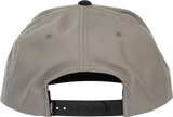 Fly Racing Fly Flow Hat Grey with Adjustable Snapback Closure - Perfect for Off-Road and Motocross Enthusiasts