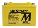 MOTOBATT MBTZ14S Sealed AGM Motorcycle Battery — Compatible with Harley Davidson, Honda, Yamaha, Kawasaki, and Suzuki