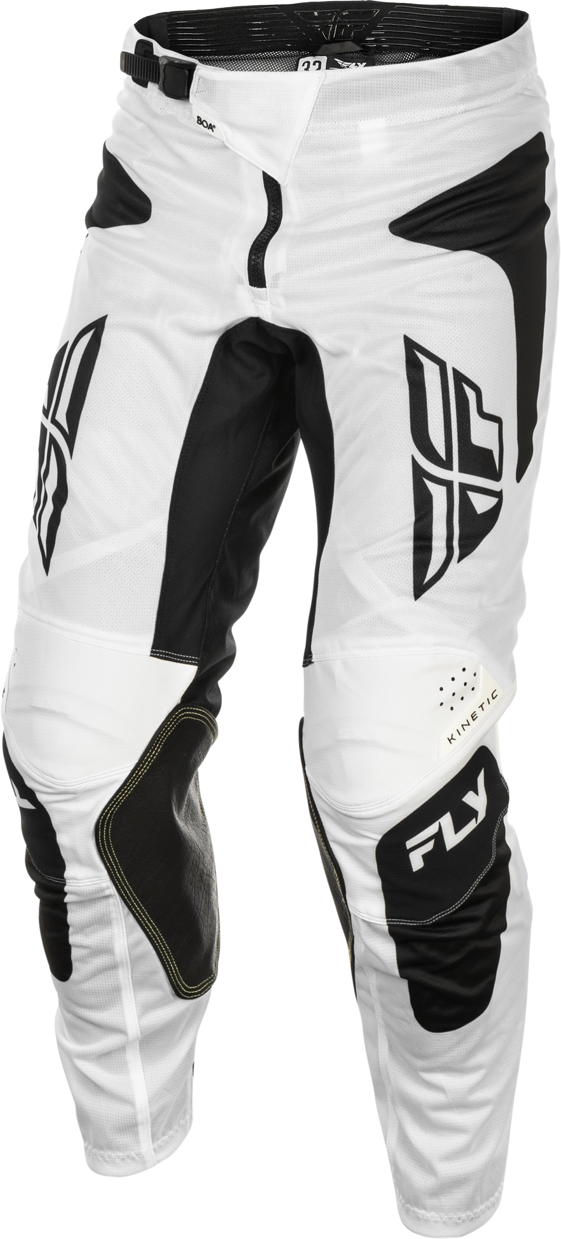 Fly Racing Kinetic Mesh Sym Pants White/Black Size 30 – Versatile Motorcycle Riding Gear for Off-Road and Street Vehicles