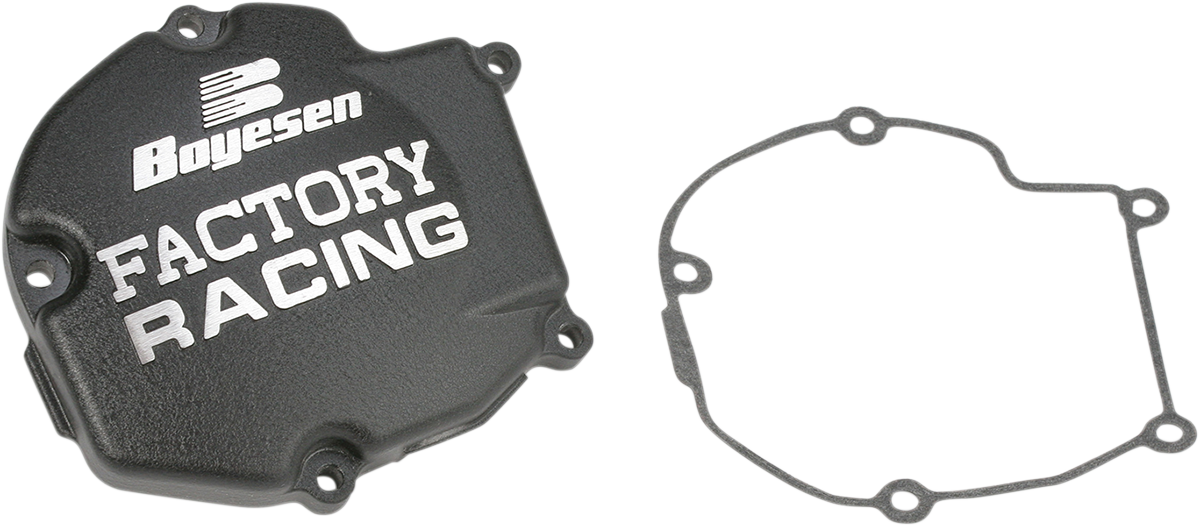 Boyesen Kawasaki KX125 SC-11AB Ignition Cover - Black | Protects Engine Components