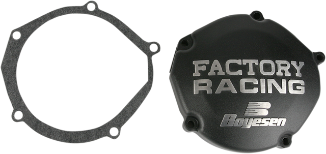 BOYESEN Ignition Cover for Yamaha YZ125 SC33B – Black Aluminum Protection