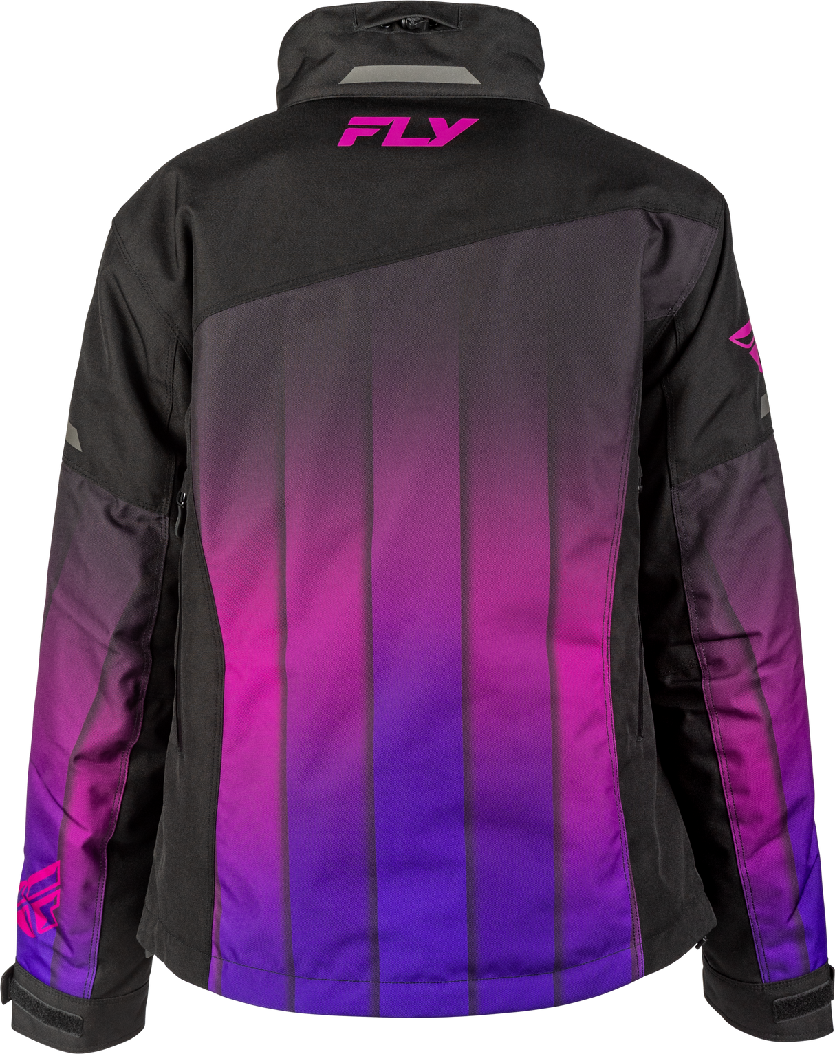 Fly Racing Women's SNX Pro Jacket in Purple/Black – Weatherproof Snowmobile Jacket with Removable Thermal Liner for Ski-Doo, Polaris, Arctic Cat, Yamaha