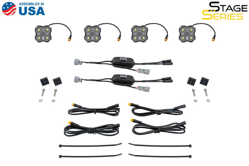 Diode Dynamics Stage Series LED Bed Light Kit for Toyota Tacoma- White Diffused