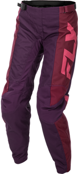 Fly Racing Women's F 16 Pants Pink/Mauve Size 3/4 – Durable Motorcycle Riding Gear for Honda, Yamaha, Kawasaki, Suzuki, and More