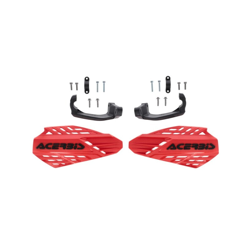 Acerbis Linear Vented Handguard - Red/Black for Motorcycle and ATV