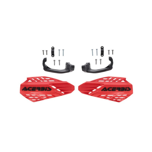 Acerbis Linear Vented Handguard - Red/Black for Motorcycle and ATV