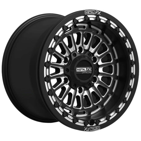 Delta 6R Beadlock Wheel (Satin Black Contrast Cut) | Metal FX Offroad